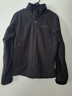 Patagonia Soft Shell Polartec Full Zip Black Jacket Mens Small