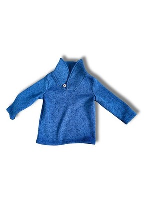 Jumping Beans Pullover Sweater Blue 12M Unisex Baby & Toddler Polyester Knit