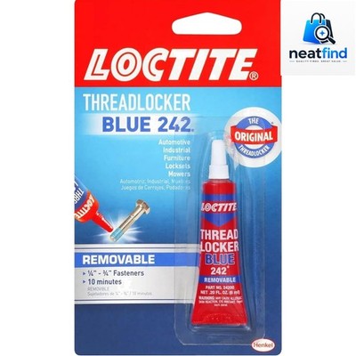 Loctite Blue 242 Threadlocker: Removable Medium Strength Adhesive - 6ml Tube