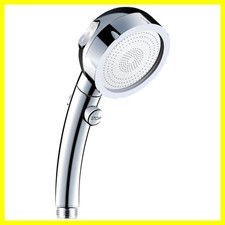 High Pressure 6 Setting Shower Head Hand-Held with ON/OFF Switch and Spa Spra...