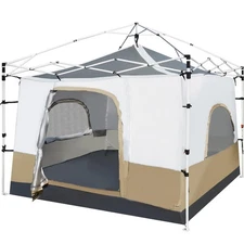 REDCAMP Canopy Camping Tent for Pop Up Canopy Tent, Inner Tent Converts Strai...
