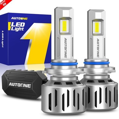 AUTOONE 9005 HB3 LED Headlight Bulbs Kit 80000LM Hi/Low Beam 6500K White 2/3/4/6