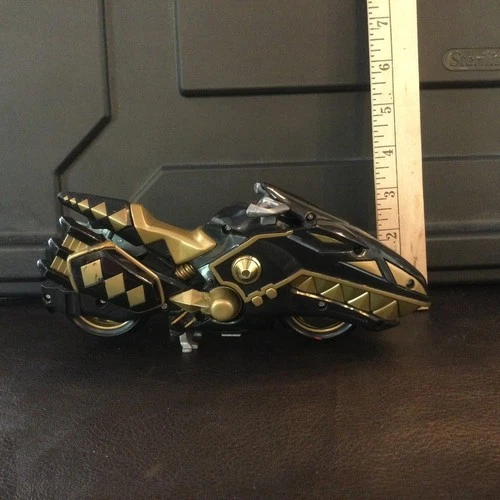 Vintage Bandai Mighty Morphin Power Rangers 2003 Dino Thunder Black Raptor Cycle