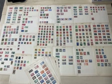 Commonwealth stamps. QV on. Mint/used. Vintage. Leaves. D19