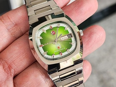 VINTAGE RADO MUSKETEER III AUTOMATIC DAY DATE GENTS GREEN Dial
