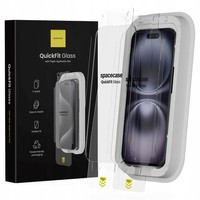 Spacecase Tempered Glass Quickfit FüR Iphone 15 16 Schutzfolie