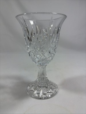 Vintage Cristal De Plomb USA Water Goblet 24% Lead Crystal 7 1/2''