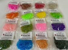 MEDIUM CACTUS CHENILLE. ALL COLORS. HARELINE. FLASHY FLY TYING MATERIAL. SALMON.