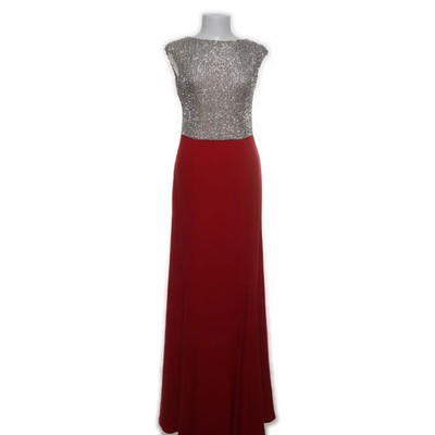 Aspeed, Abendkleid, Größe: M, Rot/Silber, Polyester, Damen #8G1