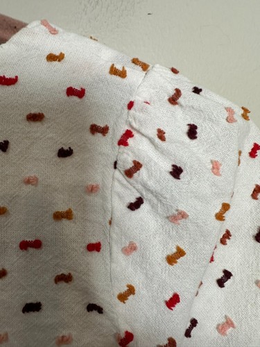 Madewell Ruffle‑Hem Wrap Top in Clipdot Size Small Embroidered As Seen on TV - Picture 8 of 10