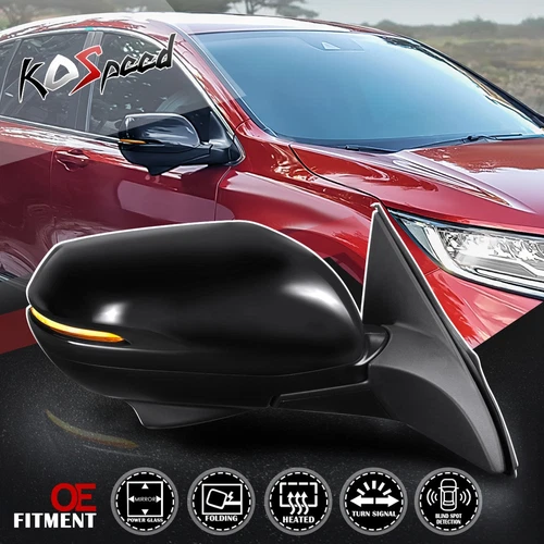 Passenger Side Powered Heated View Mirror w/ Turn Signal for 16-20 Honda HR-V