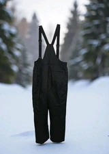 DULON Black Snow Ski Winter Pants Overalls Men XL Fishing Outdoor Insulated Snow