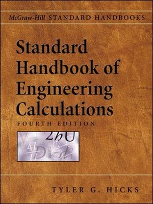 Standard Handbook of Engineering Calculations Hardcover Tyler G.