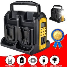 350W Portable Power Inverter 4 Port Power Inverter for Dewalt 20V Li-ion Battery