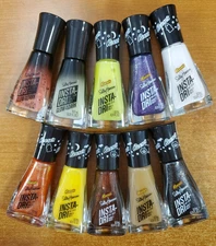 10 Pk: Sally Hansen Insta-Dri Fall Nail Colors Halloween & Glow In The Dark - D3