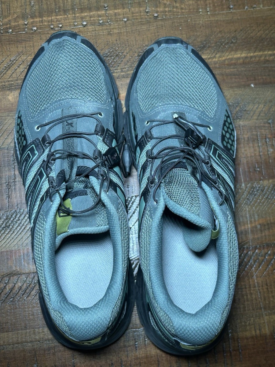 Salomon Mens 8 X-Mission 3 Trail Running Shoes Urban Green  display picture 2