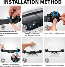 Starlink Mini Suction Cup Mount Car Sunroofs Windows Satellite Mounting Kit Road