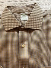 Brooks Brothers Milano Fit Dress Shirt Sz 16 35, Supina Cotton, Lycra Spandex