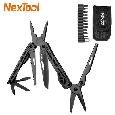 NEXTOOL Black Knight 11-in-1 Multi-Tool Pliers Folding Knife Screwdriver Kit