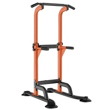 SogesHome Power Tower Pull Up Bar and Dip Station Adjustable Height Dip Stand
