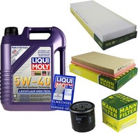 Mann Inspektionspaket 5L Liqui Moly 5W-40 FüR Opel Vectra B 1.6I 16V 1.8I 2.0I