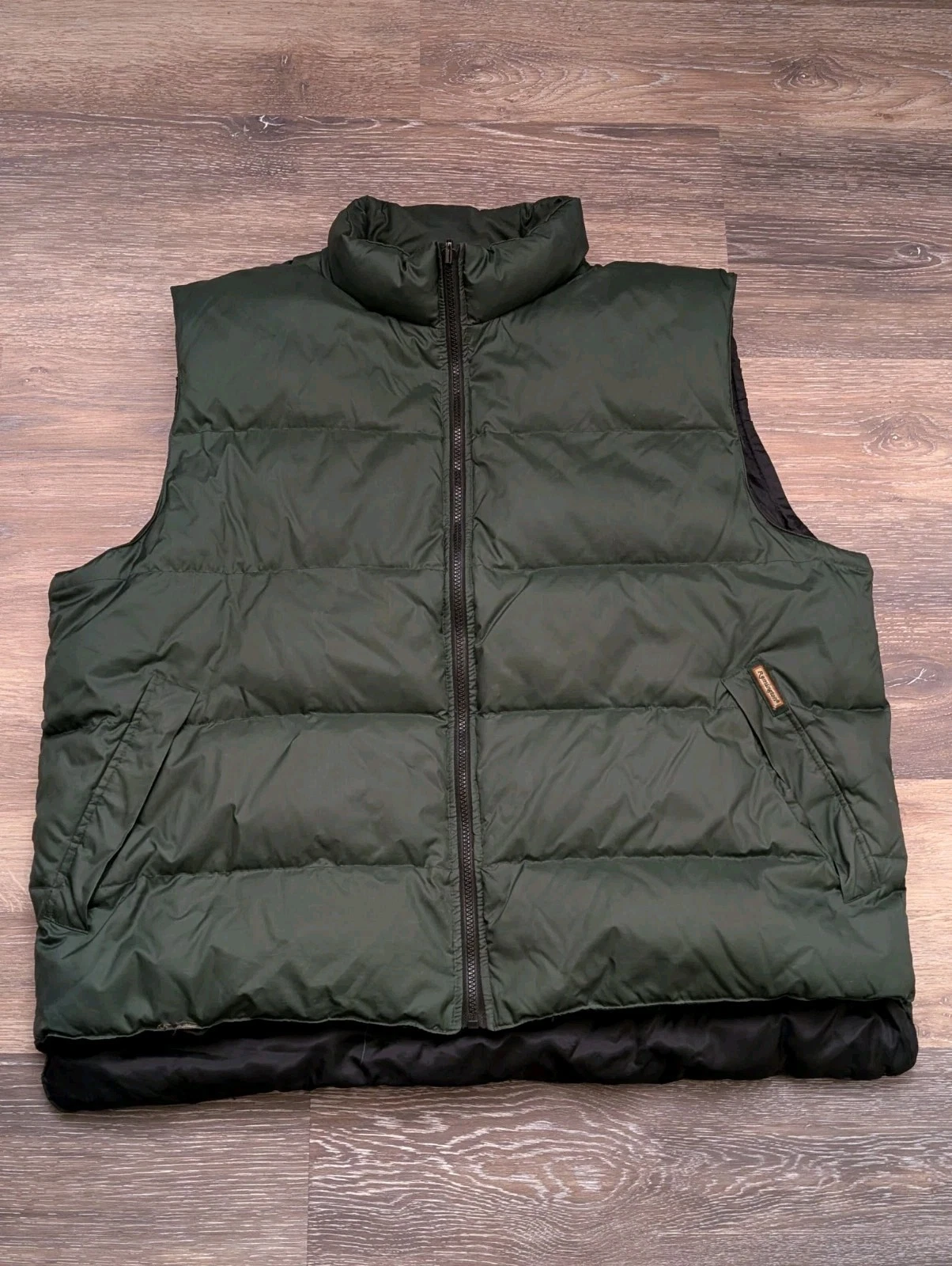 Remington Olive Quilted Down puffer Vest dk green Gorpcore hunting outdoor XL