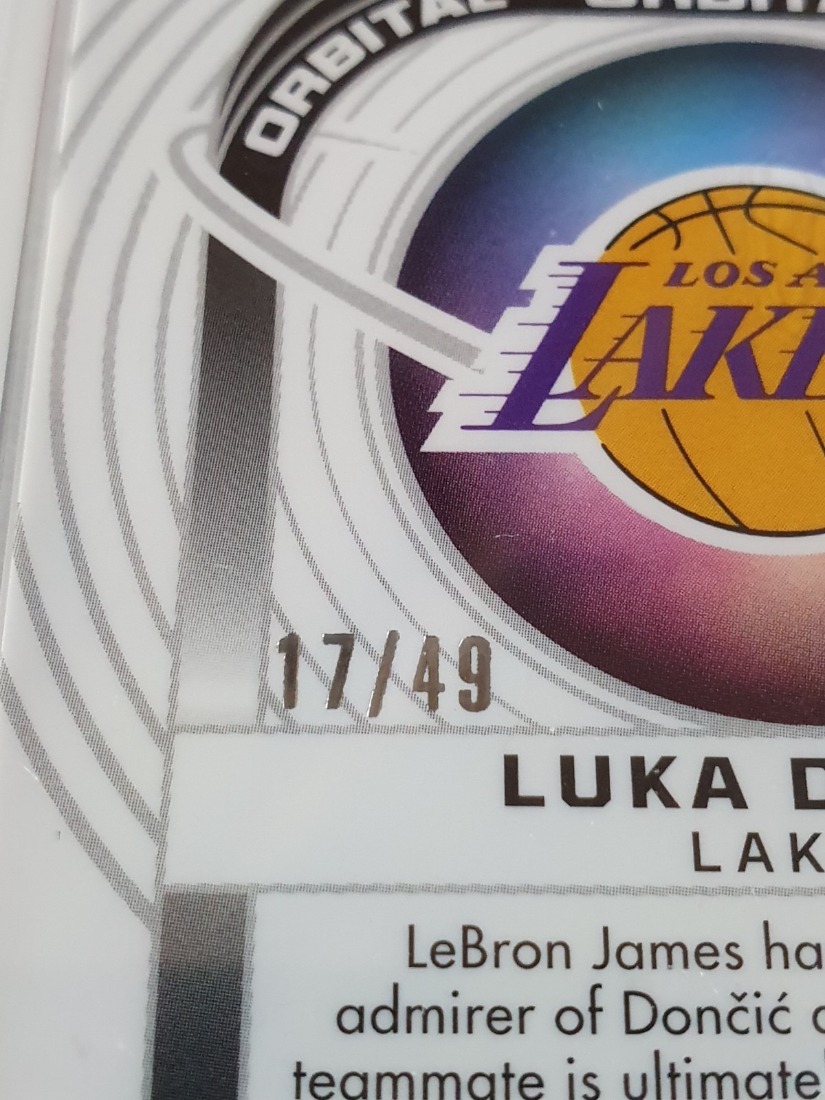 2024 Obsidian Luka Doncic #14 ELECTRIC ETCH PINK FLOOD /49 Holo - PSA 9 (POP 1) view 2