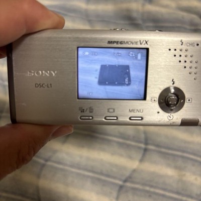 Sony Cyber Shot DSC L1 Compact Digital Camera Platinum Silver