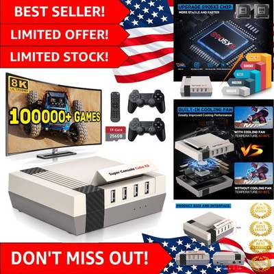 100,000 Pre-Installed Retro Games: CUBE X3 Console with EmuElec 4.5 & Android