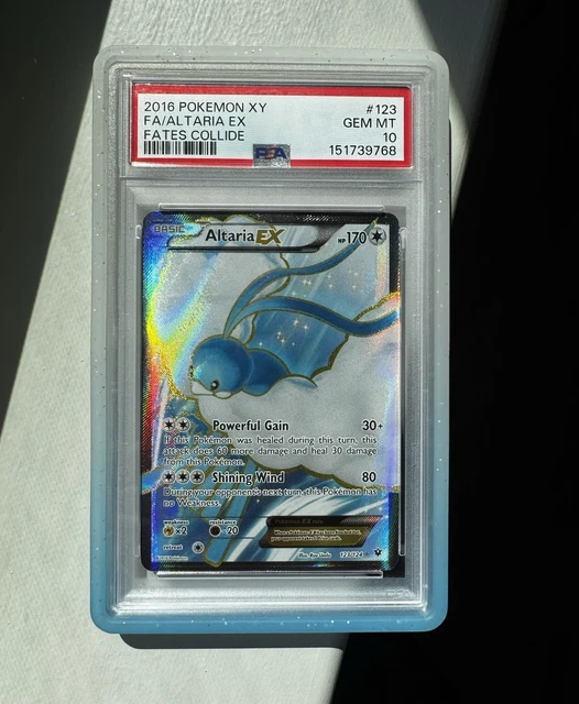 POKEMON ALTARIA EX 2016 XY FULL ART FATES COLLIDE #123 PSA 10 POP 176