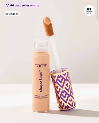 Tarte Shape Tape Full Coverage Concealer- Full Size -27H Light Medium Honey, NIB