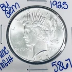 1925 BU UNCIRCULATED SILVER PEACE DOLLAR AUTHENTIC U.S. MINT FREE SHIPPING 5867