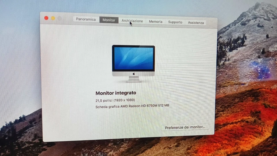 APPLE IMAC 21,5 Intel I5 A1311 Perfetto da Collezione - Bild 4 von 4