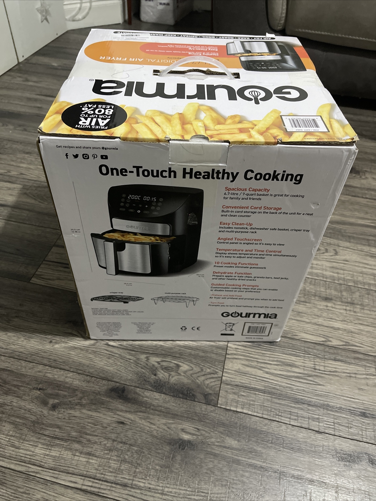 Gourmia 6.7L Digital Air Fryer GAF798 Black 810002862823 eBay