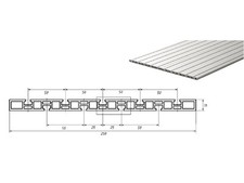 T-Nuten Hohlkammerplatte 15mm Aufspannprofil Montageprofil Aluprofil Spanntisch 