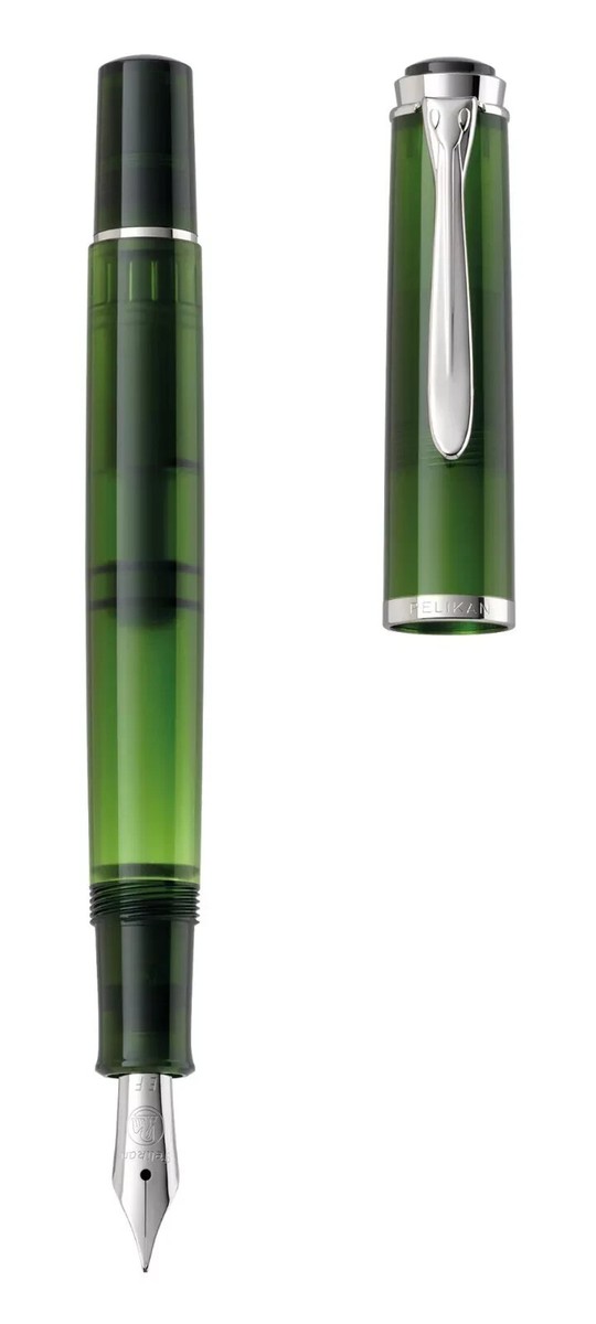Pelikan Classic M205 Olivine Fountain Pen - F Nib green | eBay