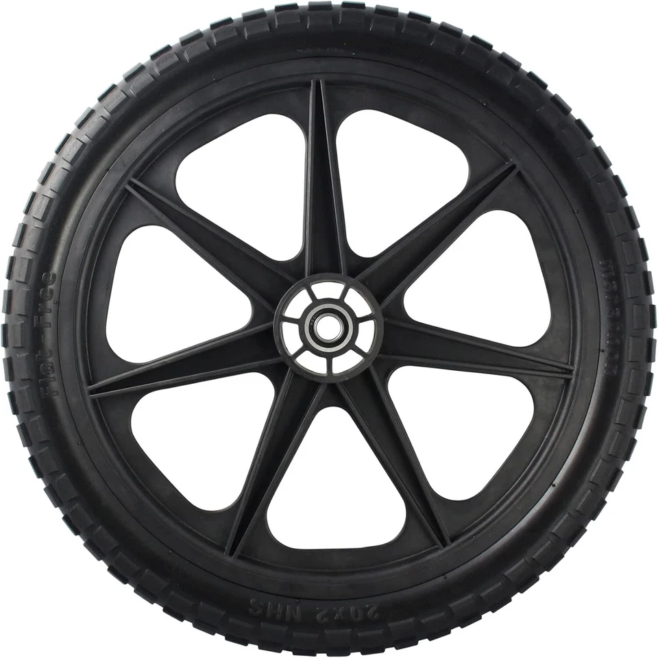 Сменная шина в сборе Marathon 92010 Flat Free 20 дюймов для большого колеса Rubbermaid - Изображение 3 из 4