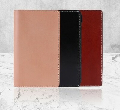 KOSTENLOSER personalisierter Agenda-Planer aus Glattleder mit sechs Ringen 