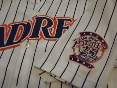 1993-25 year Annv. San Diego Padres Sewn Genuine MLB Jersey XL