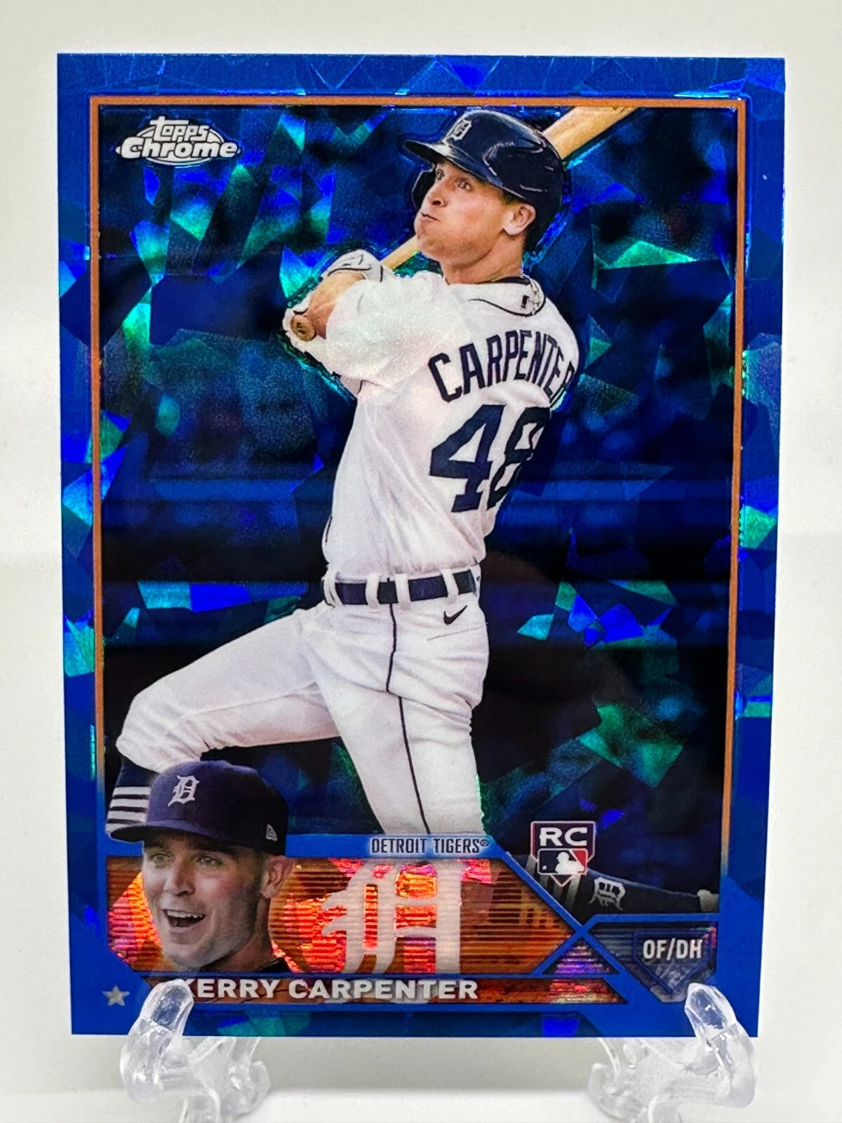 2023 Topps Chrome Sapphire Kerry Carpenter Rookie #394 Detroit Tigers