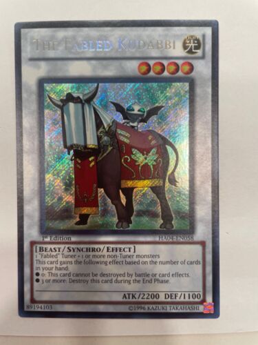 Yu-Gi-Oh! The Fabled Kudabbi HA04-EN058 1st Edition Secret Rare NM  - Picture 1 of 2