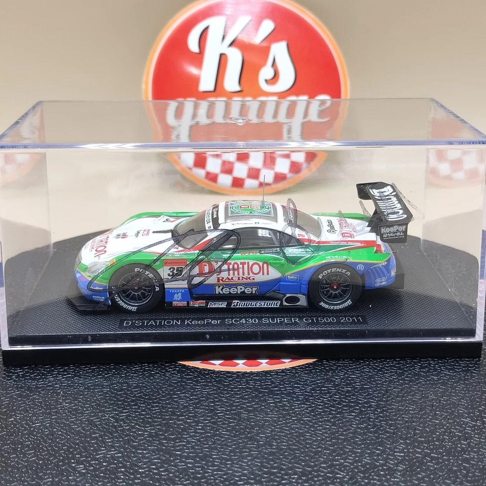 EBBRO 1/43 D'STATION KeePer SC430 SUPER GT500 2011 green 44552 car diecast model - Image 2 of 4