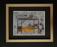 FRIDA KAHLO | Signed Print from Mexico " Self Portrait " + Framed | Buy it Now!