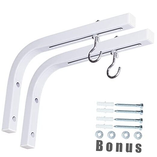 Universal Projector Screen Mount L-Bracket 11 in Longer Wall Hanging Mount