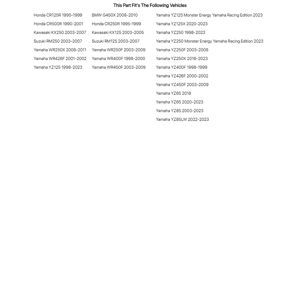 Kit de estriberas Fastway Air Ext negras para motocicleta HONDA CR500R 1990-2001 Foto 2 de 2