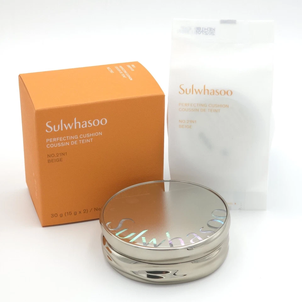 Sulwhasoo Perfecting Cushion 15g + Refill 15g No.21N1 No.23N1 K-Beauty - Image 2 of 4