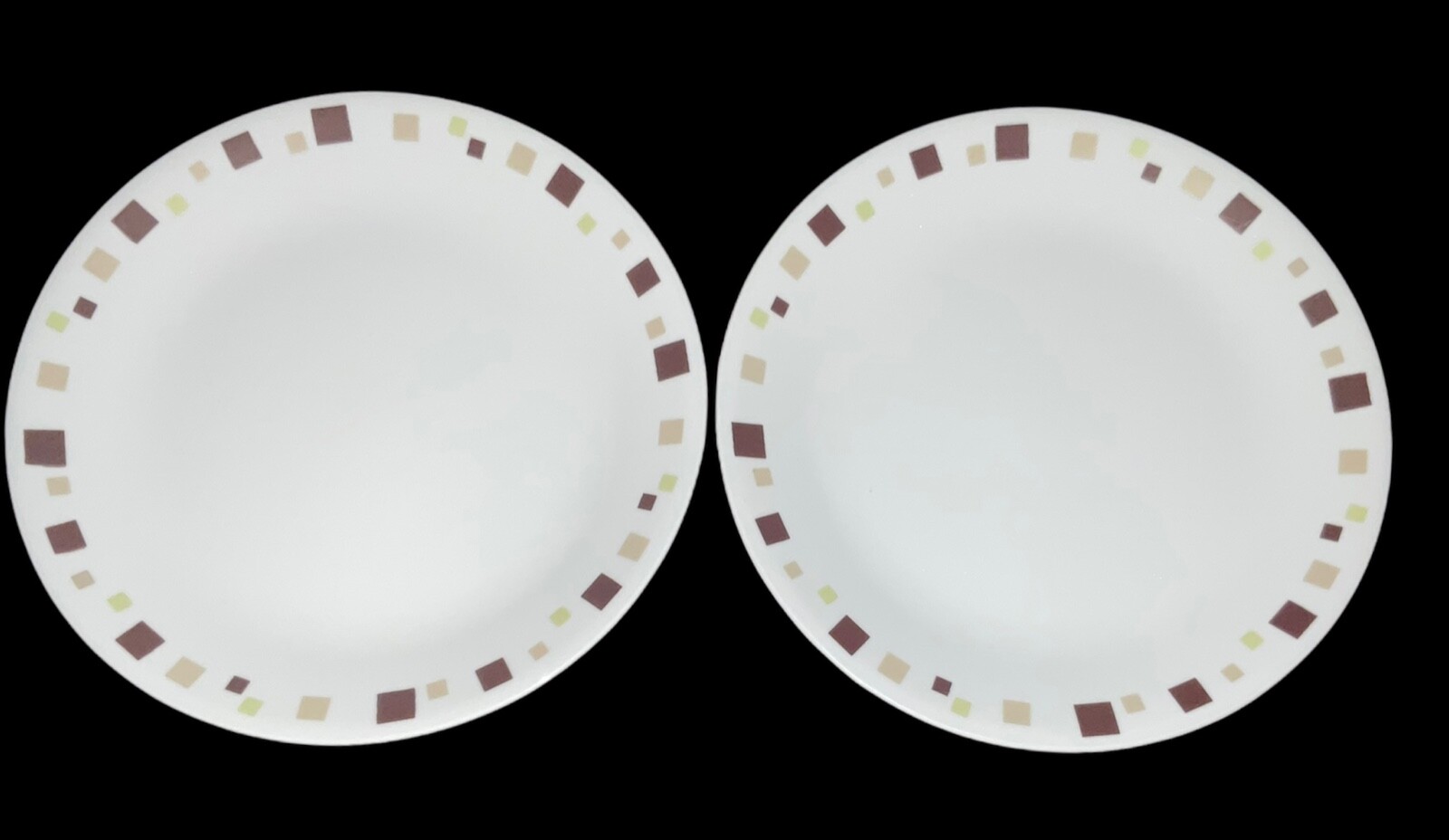 *Corelle Geometric 10.25” Dinner Plates, Set of 2 eBay