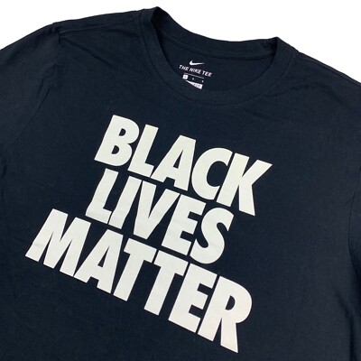 Nike Men's RARE MLB Black Lives Matter Team Issued T-Shirt Black