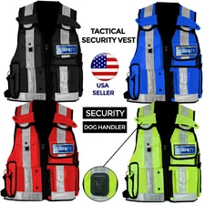 NEW Hi Viz Tactical Vest Security CCTV Dog Enforcement Top Quality Handler