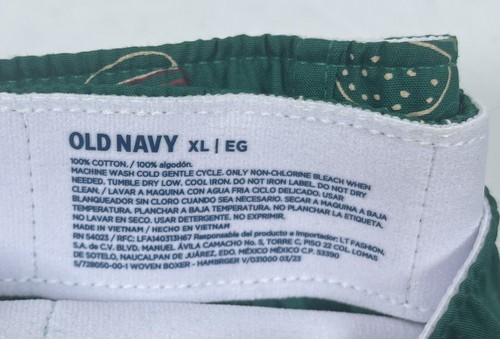 New Old Navy boys boxer shorts (XL) green hamburger underwear (K198/99) - Picture 5 of 5